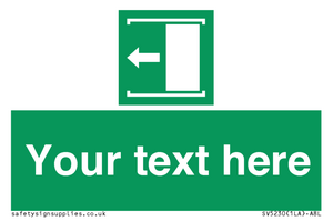 Custom Slide to Open Sign